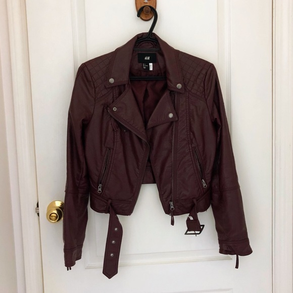 H&M Jackets & Blazers - H&M pleather jacket